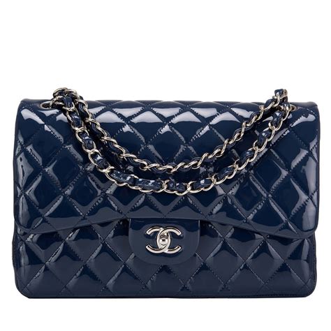 chanel flap bag navy|authentic chanel classic flap bag.